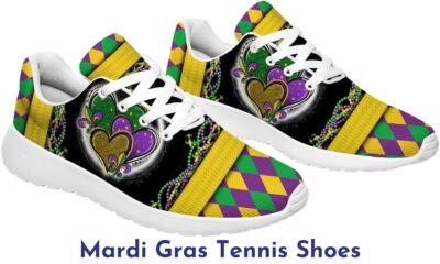 mardi gras tennis shoes